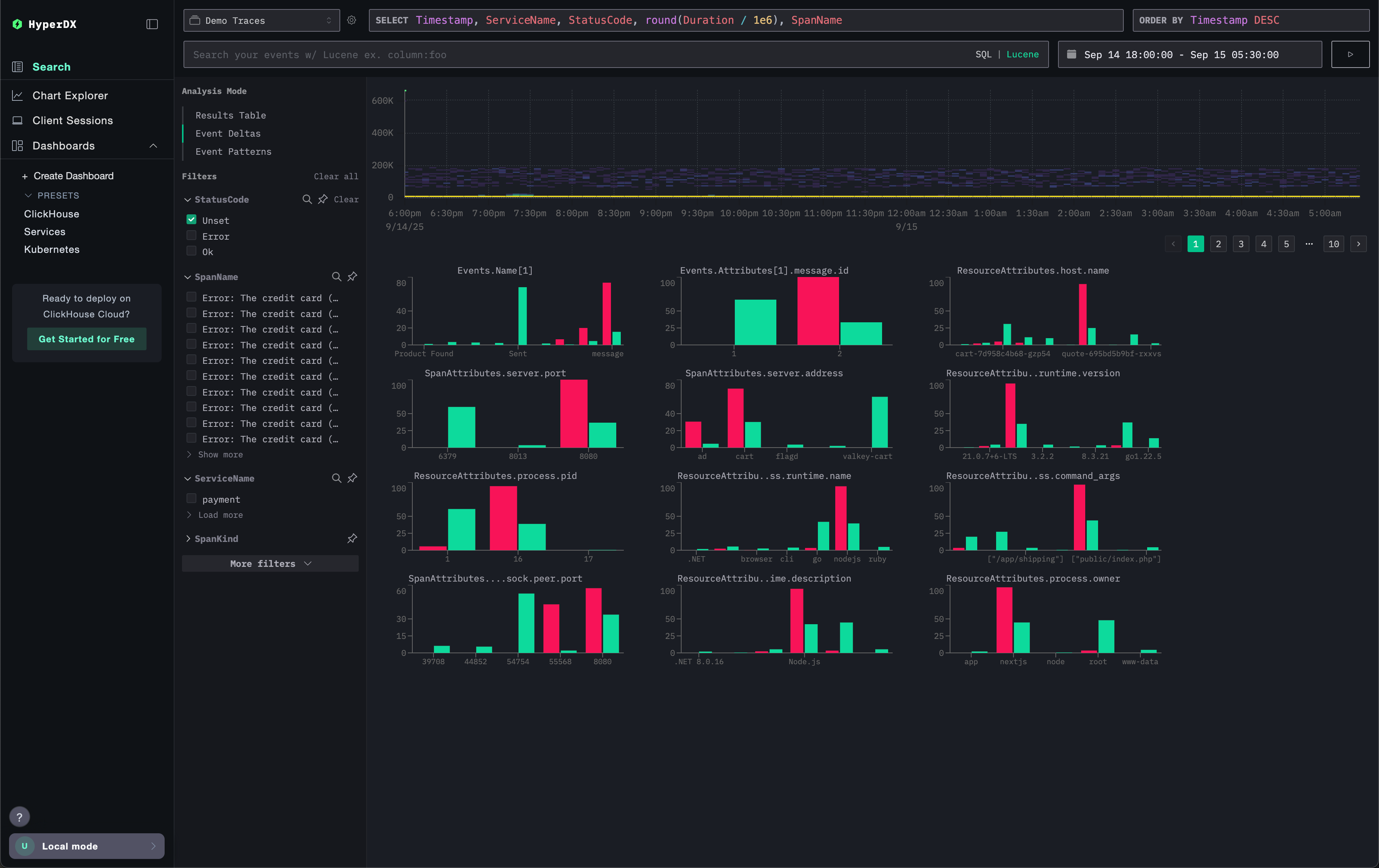 Event deltas 분리가 좋지 않은 예