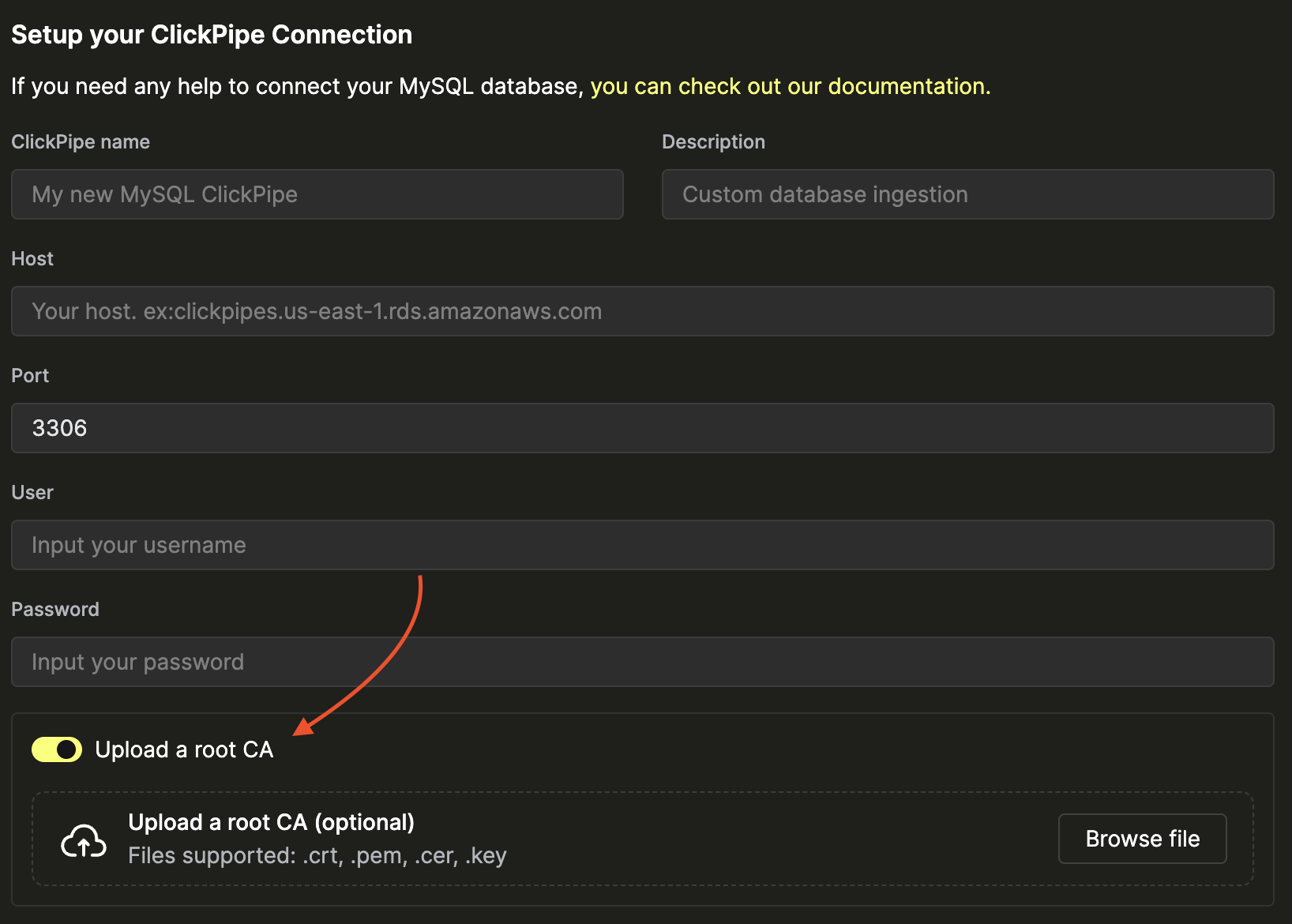 GCP MySQL 인증서 사용